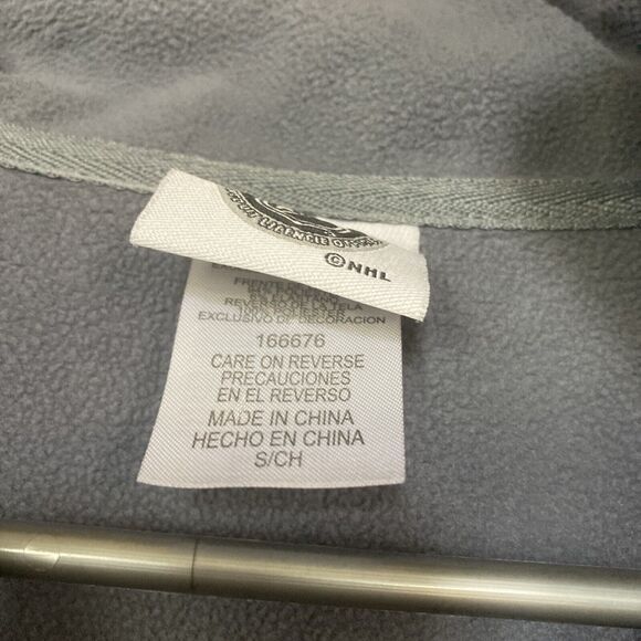 NHL Full Zip Softshell Coyotes Front Back Embroidered Track Jacket Size S Grey - Picture 5 of 10